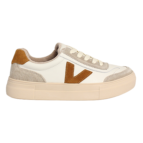 Drilleys Ladies Trainers - Eighty - Oatmeal Rust