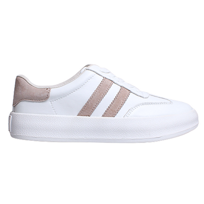 Drilleys Ladies Trainers - Fifty - White/Brown