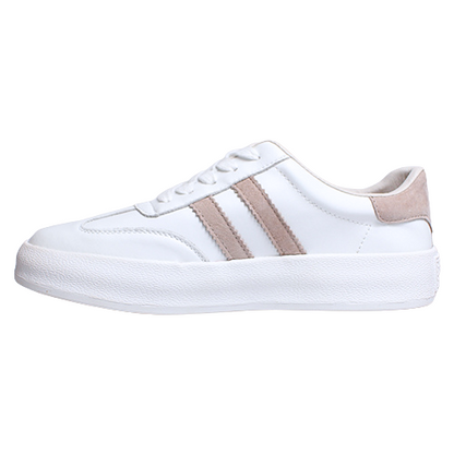 Drilleys Ladies Trainers - Fifty - White/Brown