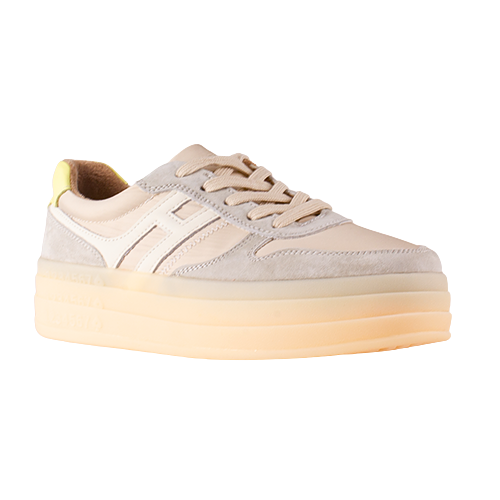 Drilleys Platform Trainers - Ninety Three - Grey