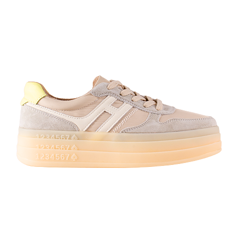 Drilleys Platform Trainers - Ninety Three - Grey