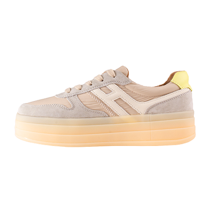 Drilleys Platform Trainers - Ninety Three - Grey