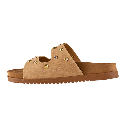 Drilleys Ladies Sliders  - Ninety Seven - Beige