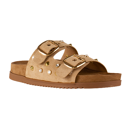 Drilleys Ladies Sliders  - Ninety Seven - Beige