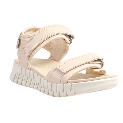 Ecco Gruuv Sol  Wedge Sandals - 213103 - Limestone