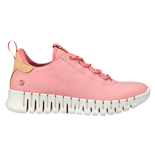 Ecco Ladies Gruuv Trainers - 218203 - Old Rose/Pink