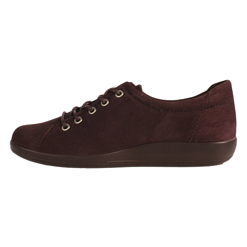 Ecco Ladies Laced Shoes - 206503 - Purple Suede