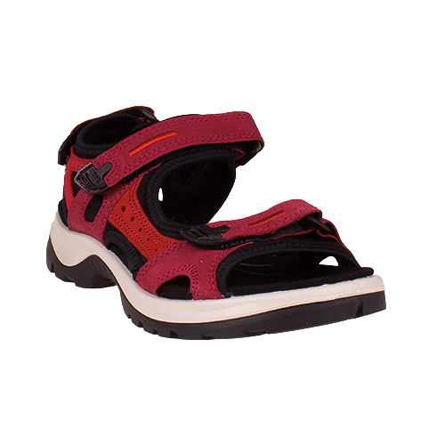 Ecco Ladies Off Road Sandals - 69563 - Red