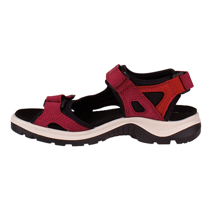Ecco Ladies Off Road Sandals - 69563 - Red