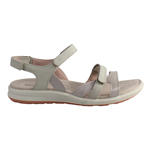 Ecco Ladies Strap Sandals - 821833 - Gravel - Greenes Shoes