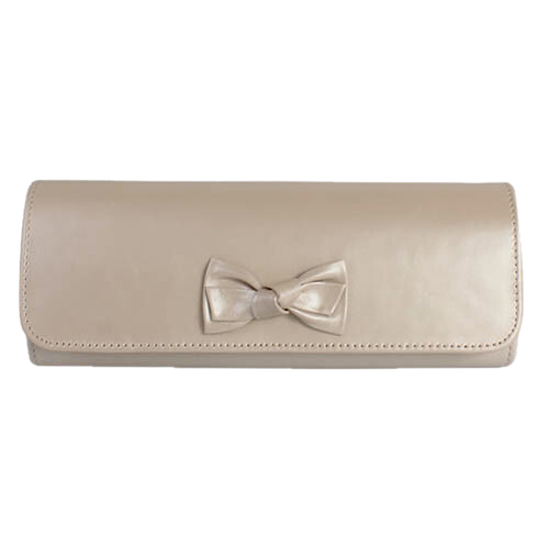 Emis Ladies Leather Clutch Bag -  T20 7705 - Cream