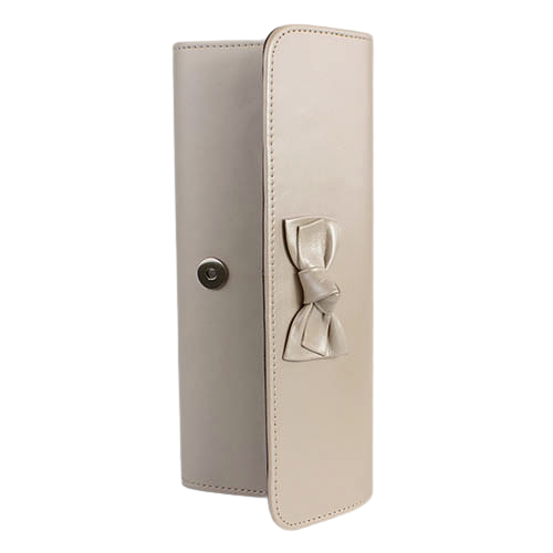 Emis Ladies Leather Clutch Bag -  T20 7705 - Cream