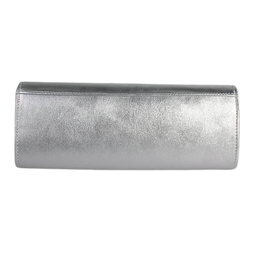 Emis Ladies Leather Clutch Bag - T20 7705 - Silver