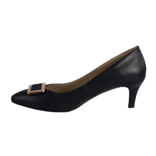 Emis Ladies Low Heeled Pumps -  8187 - Navy