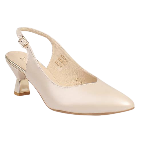 Emis Ladies Slingback Pumps - 7553 - Beige