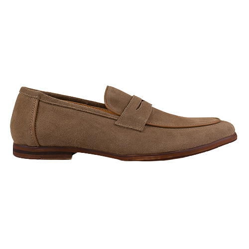 Escape Mans Suede Loafer - Yazin - Mocha Suede