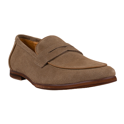 Escape Mans Suede Loafer - Yazin - Mocha Suede