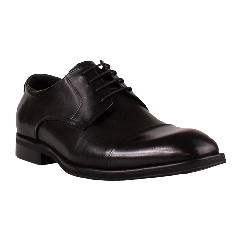 Escape Mans Toe Cap Dressy Shoe - Tabasko - Black