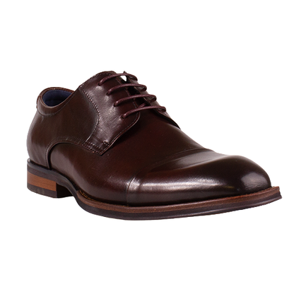 Escape Mans Toe Cap Dressy Shoe - Tabasko - Bordo