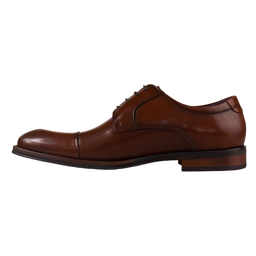 Escape Mans Toe Cap Dressy Shoe - Tabasko - Brandy