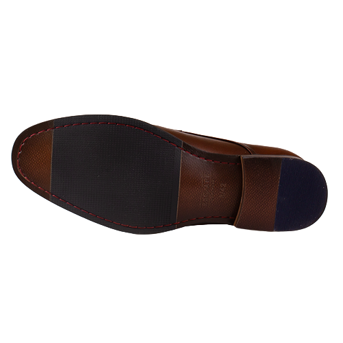 Escape Mans Toe Cap Dressy Shoe - Tabasko - Brandy