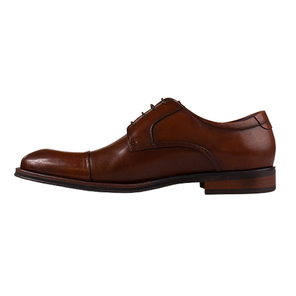 Escape Mans Toe Cap Dressy Shoe - Tabasko - Brandy