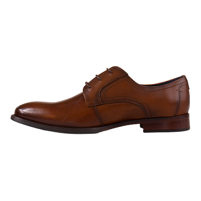Escape Plain Dressy Mans Shoe - Solid Bond - Brandy