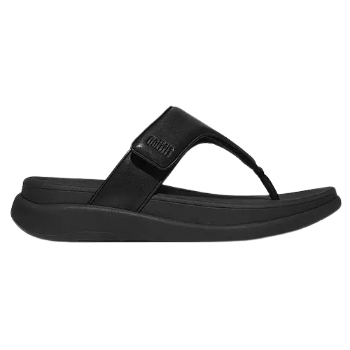Fitflop Ladies Toe-Post Sandals - F Mode Go - Black
