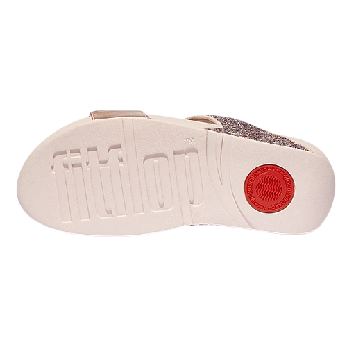 Fit Flop  Multi Tonal Glitter Slides - Lulu -  Gold/silver