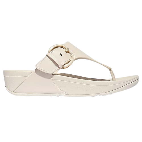 Fitflop Leather Toe-Post Sandals - Lulu - Beige