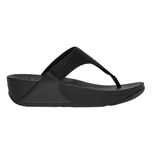 Fitflop Shimmer Glitz Toe Post - Lulu - Black