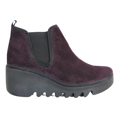 Fly London Wedge Ankle Boots - Byne 3 - Purple