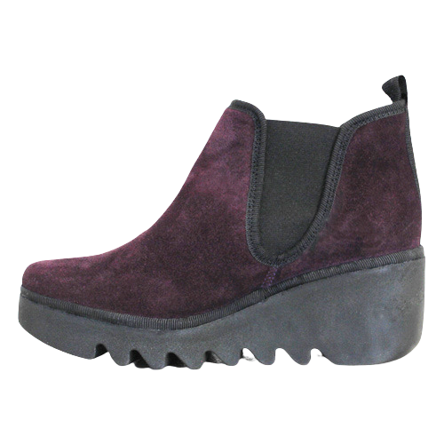 Fly London Wedge Ankle Boots - Byne 3 - Purple