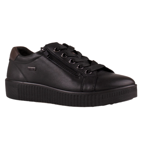 G-Comfort Ladies Leather Trainers - P-912 - Black