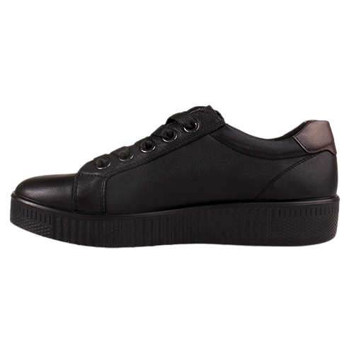 G-Comfort Ladies Leather Trainers - P-912 - Black