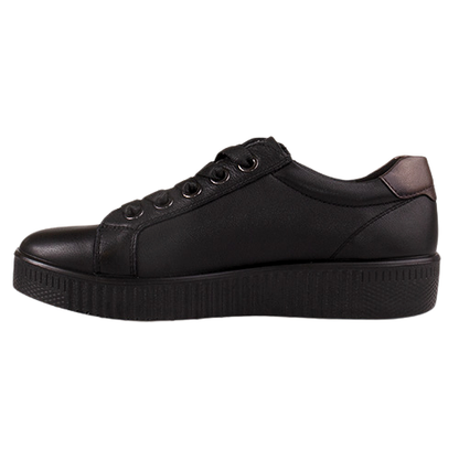 G-Comfort Ladies Leather Trainers - P-912 - Black