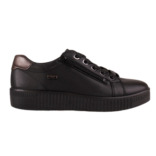 G-Comfort Ladies Leather Trainers - P-912 - Black