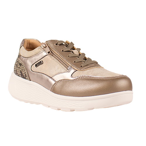 G-Comfort Leather Trainer - S-2731 - Taupe