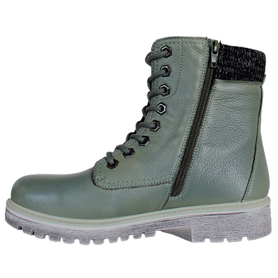 G Comfort Ladies Biker Boots - 979-18 - Green