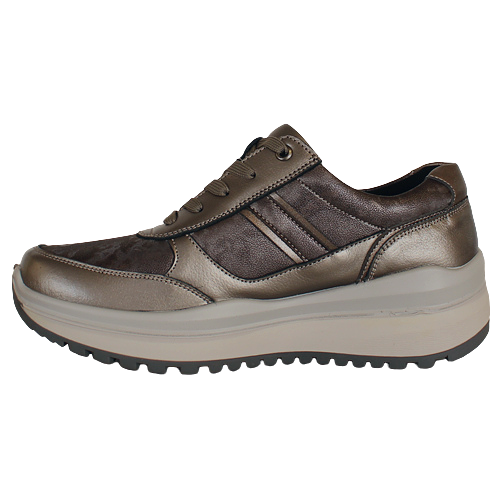 G Comfort  Wide Fit Shoes - R-9281 - Silver