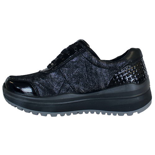 G Comfort Ladies Wide Fit Shoes - R-9881 - Black