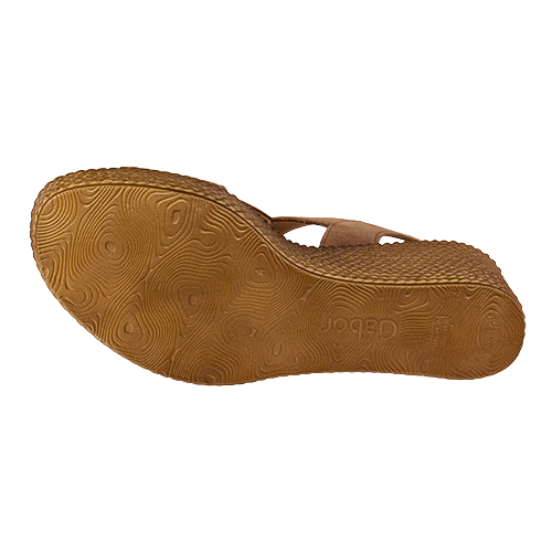 Gabor Ladies Wedge Sandals - 84.771.14 - Tan