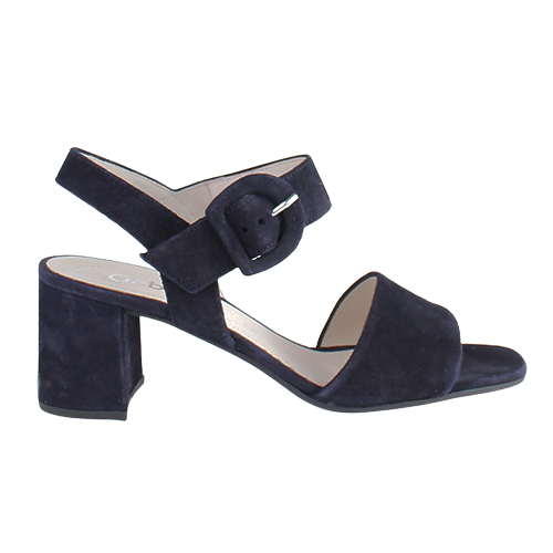 Gabor Ladies Block Heeled Sandals - 41.710.16 - Navy