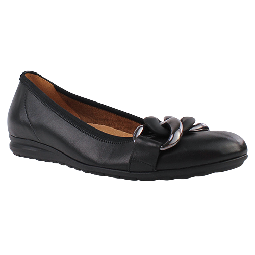 Gabor Ladies Leather Pumps - 52.625.27  - Black