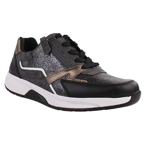 Gabor Ladies Rolling Soft Trainers - 56-878 - Black Multi