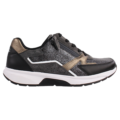 Gabor Ladies Rolling Soft Trainers - 56-878 - Black Multi