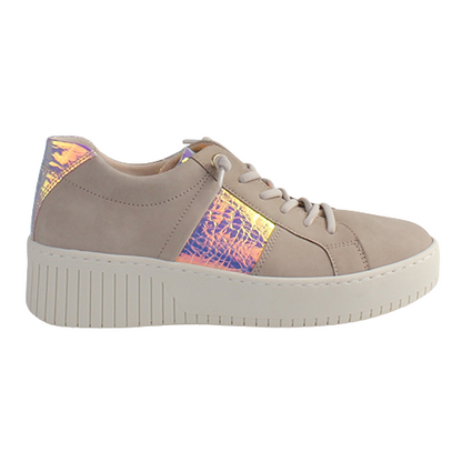 Gabor Ladies Wedge Trainers 43.232.12 Taupe Nubuck