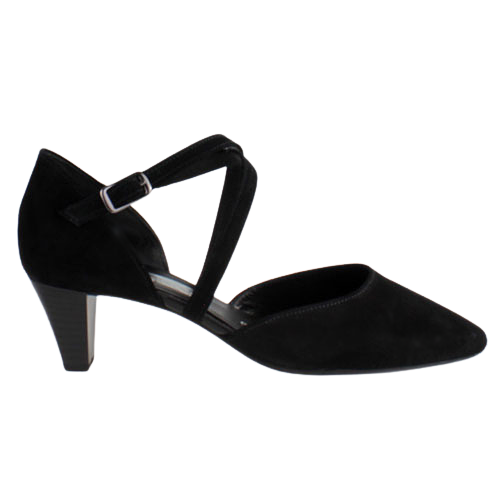 Gabor Ladies Dressy Heeled Cross Strap Pumps - 01.363.17 - Black