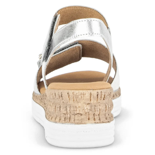 Gabor Ladies Wedge Sandals - 42.700.10 - Silver