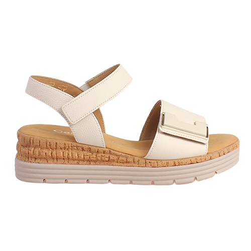 Gabor Ladies Wedge Sandals - 42.700.52 - Cream